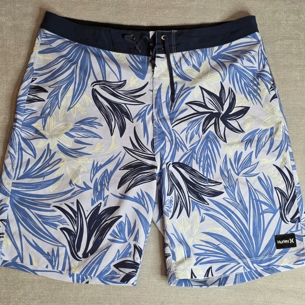 Hurley O'Neill Board Shorts Mens 31 Blue Black Bundle Swim Trunks Surfwear Beach - Picture 2 of 13